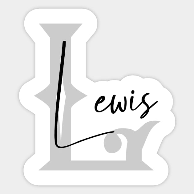 Lewis Second Name, Lewis Family Name, Lewis Middle Name Sticker by Huosani